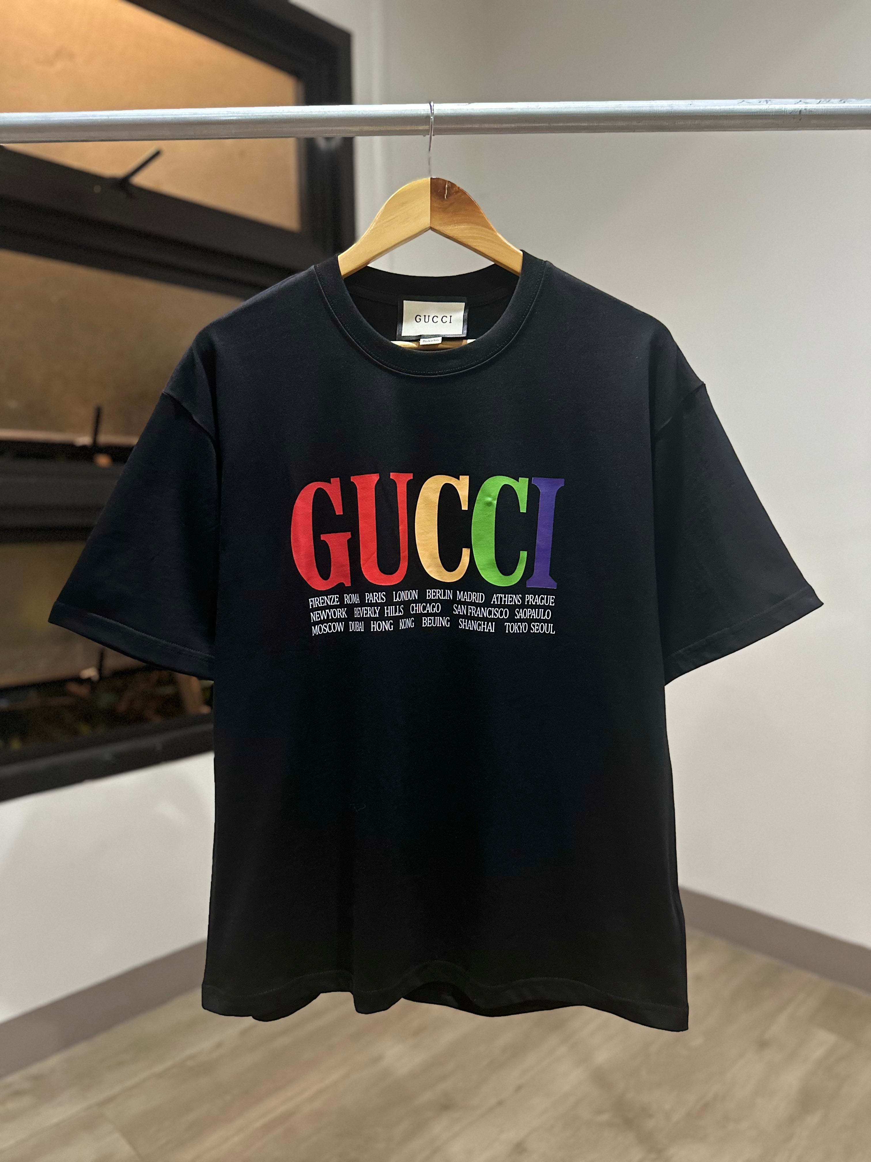 Gucci Cities T Shirt Black Dad from MNL