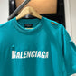 Balenciaga Caps T-Shirt (Teal)