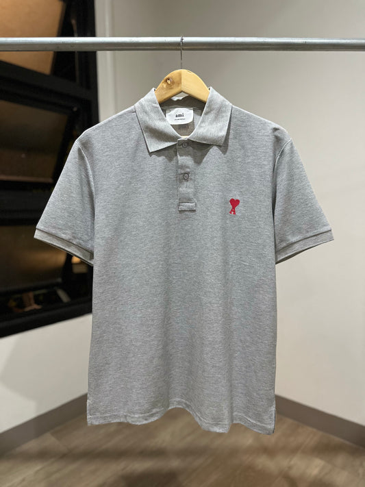 AMI de Coeur Polo Shirt (Gray)