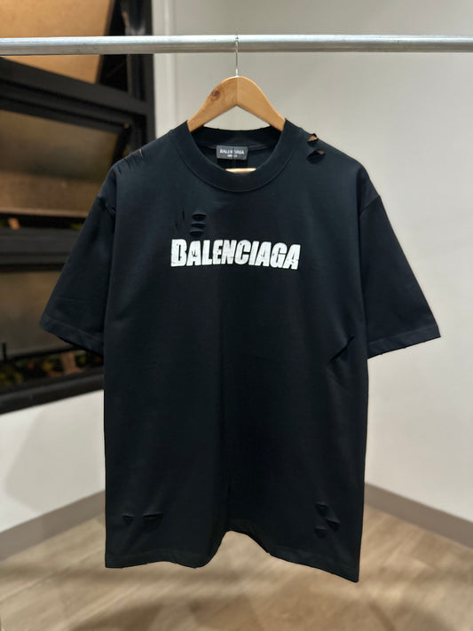 Balenciaga Caps T-Shirt (Black)