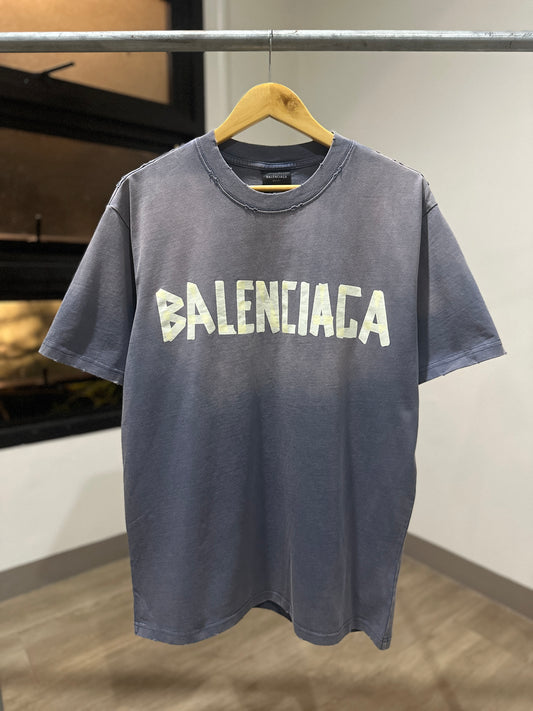 Balenciaga Tape Type T-Shirt (Vintage Blue)