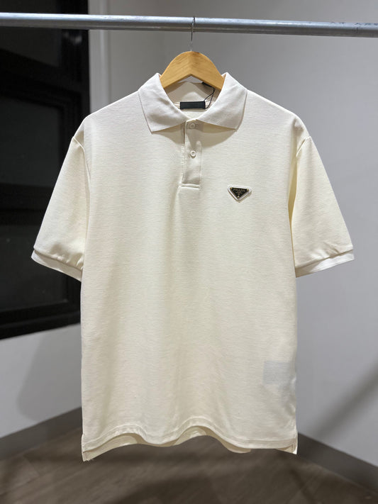 Prada Polo Shirt (Waffle/Cream)