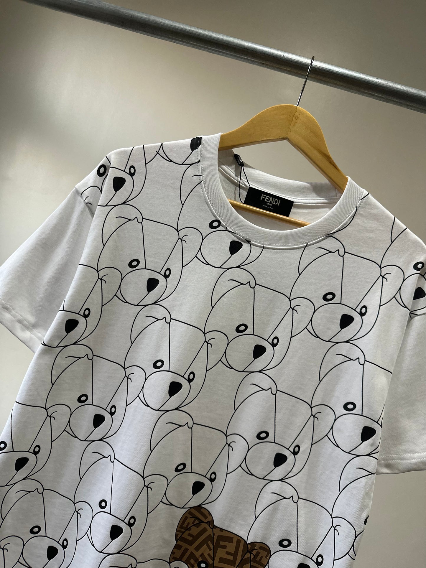 Fendi Teddy T-Shirt (White)