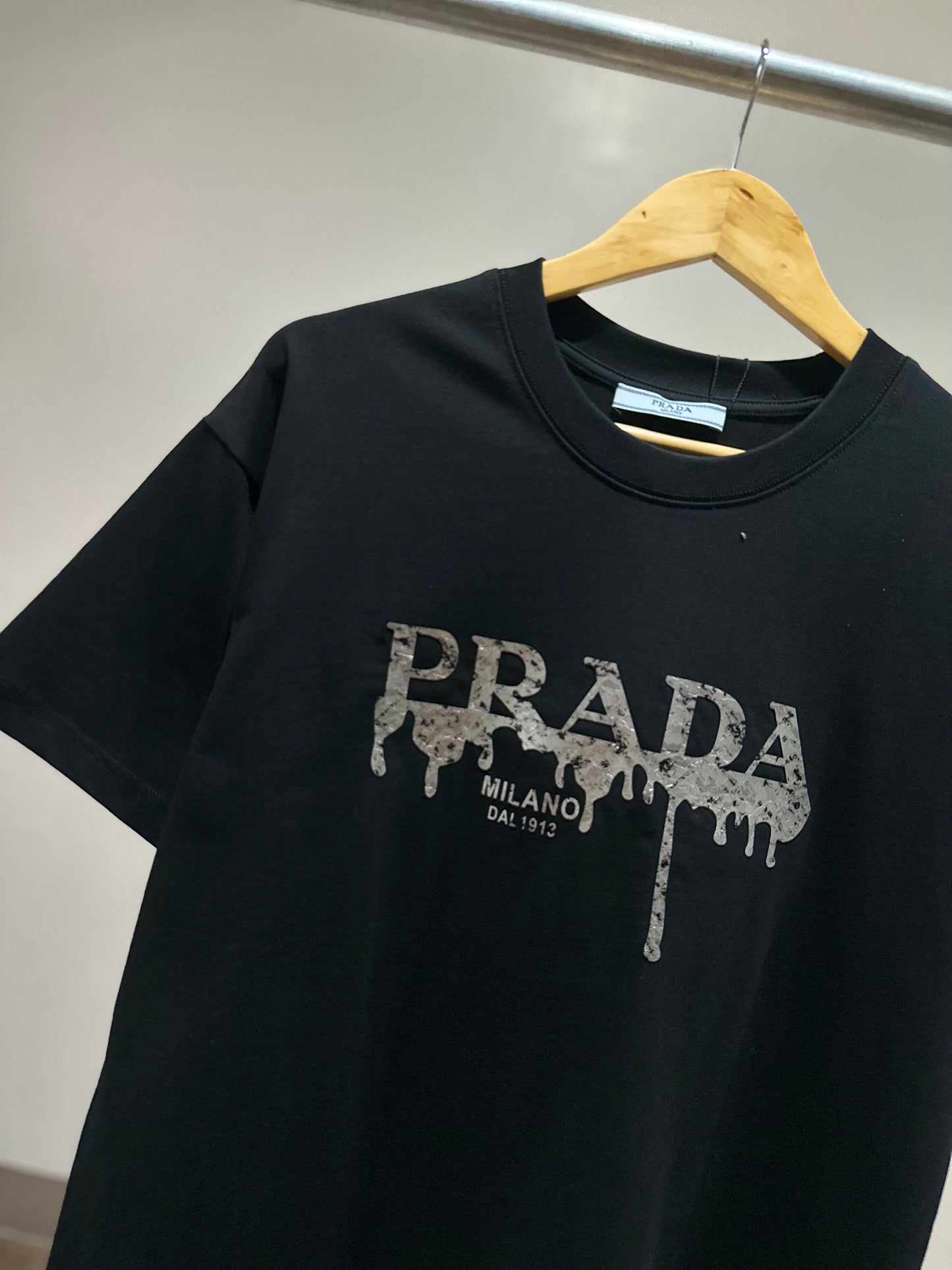 Prada Milano Cotton T-Shirt (Black)