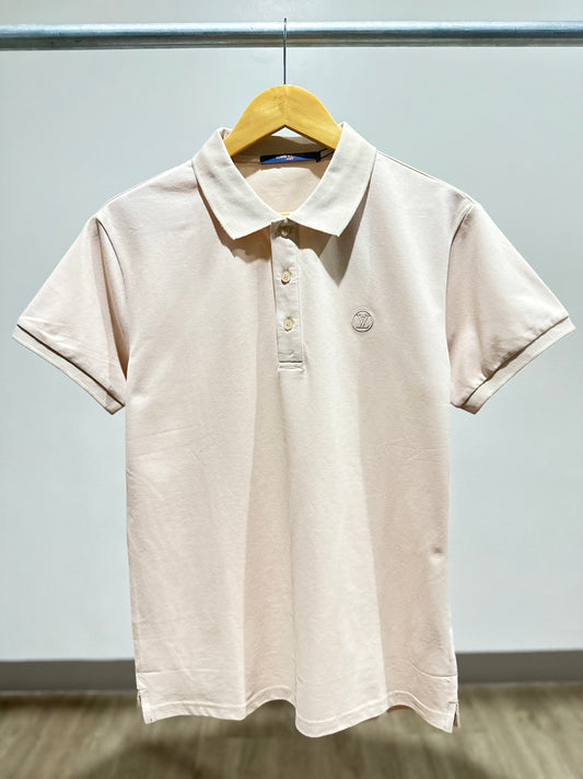 Louis Vuitton Classic Cotton Polo Shirt (Cream/Beige)