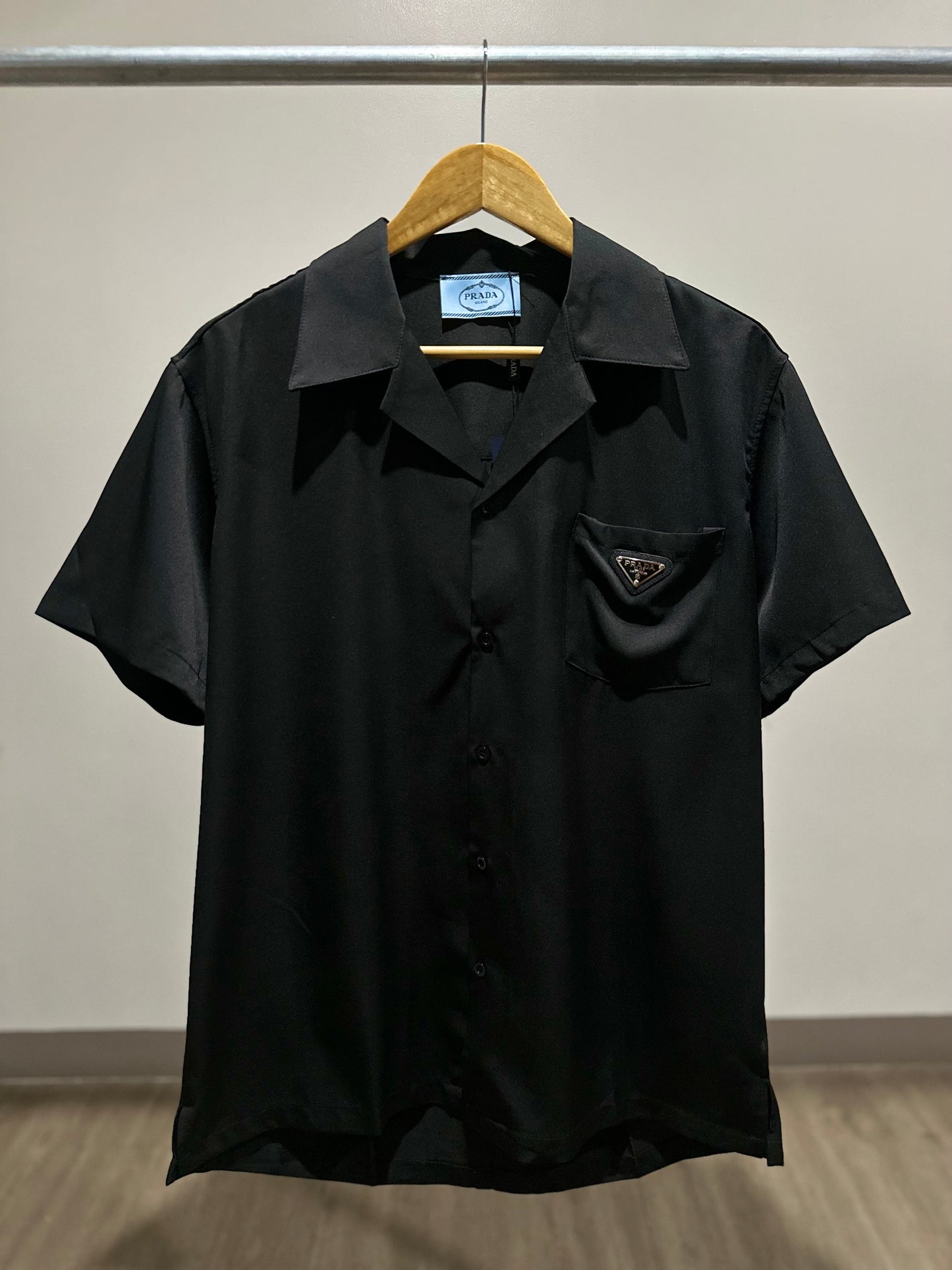 Prada Nylon Button Down (Black)