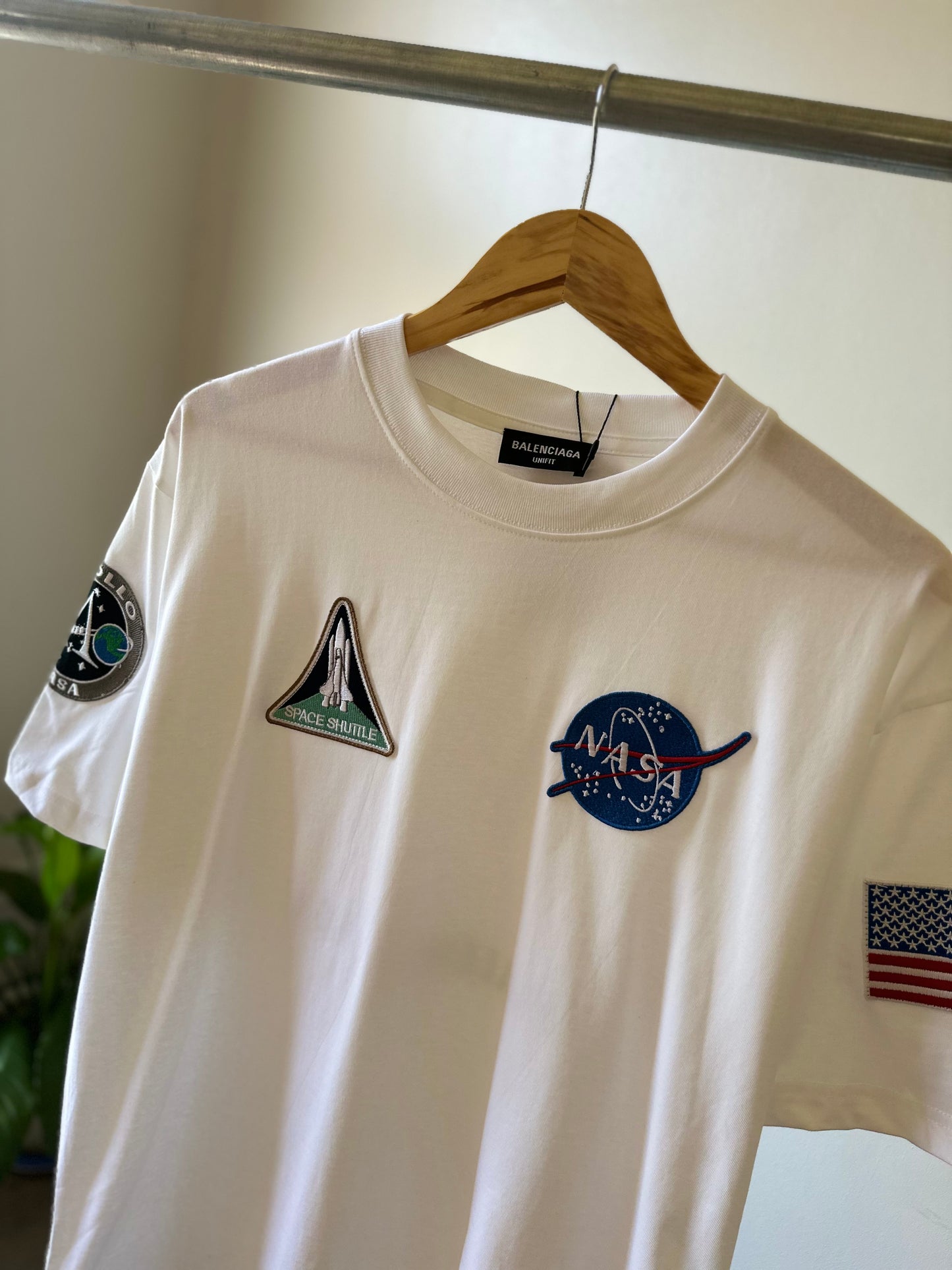 Balenciaga NASA T-Shirt (White)