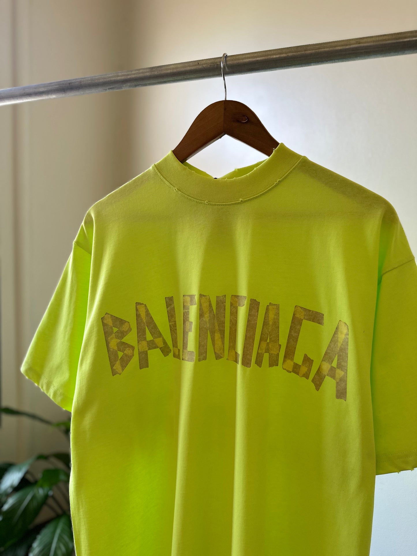 Balenciaga Tape Type T-Shirt (Oversized/Neon)