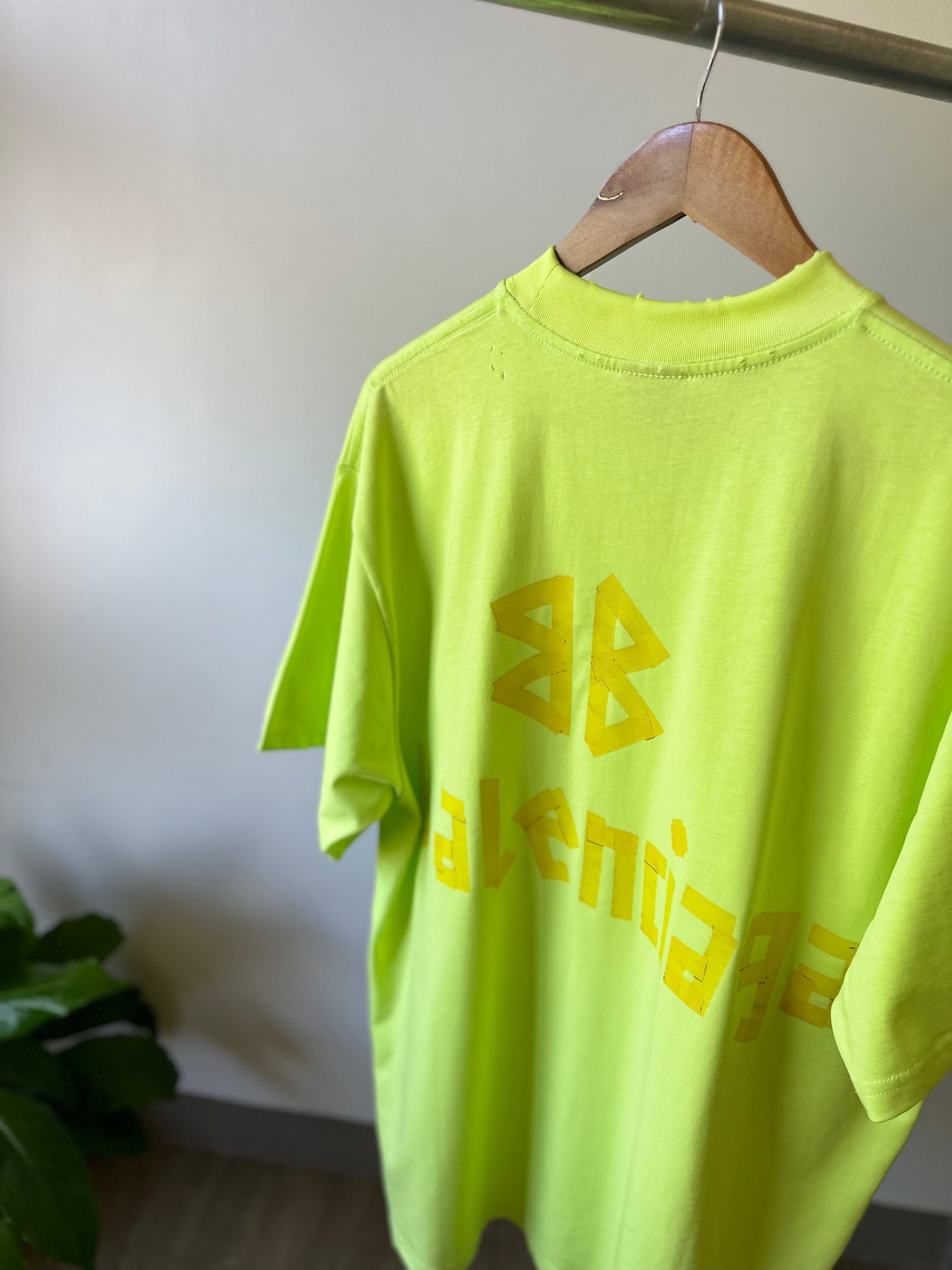 Balenciaga Tape Type T-Shirt (Oversized/Neon)