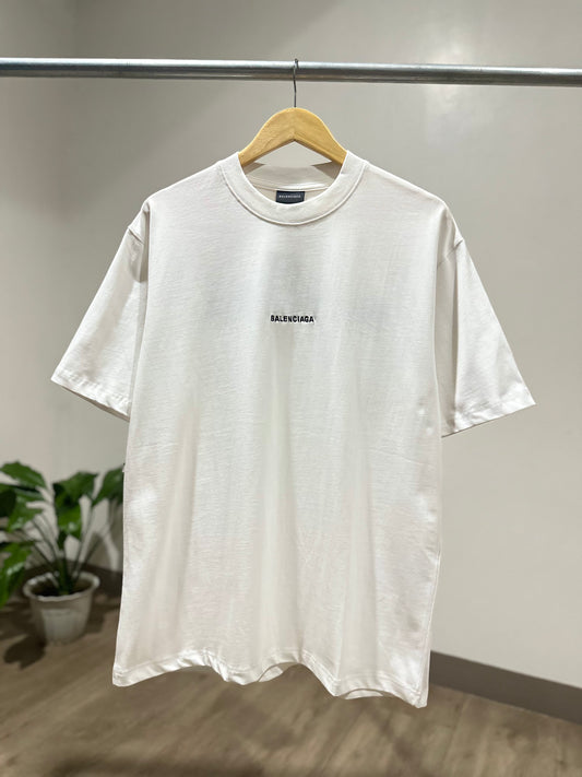 Balenciaga Mid Logo T-Shirt (White)