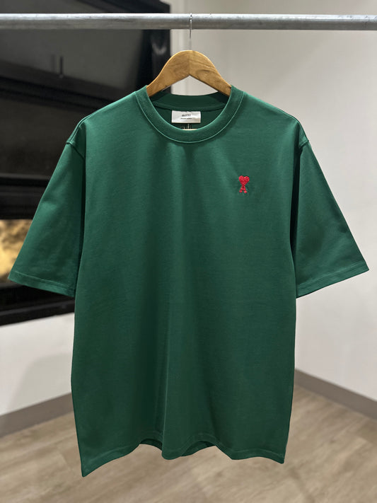 AMI Paris T-Shirt (Green/Oversized)