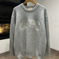 Celine Knitted Sweatshirt (Gray)