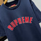 Supreme Cracked Arc Short Sleeved Tee (Navy)