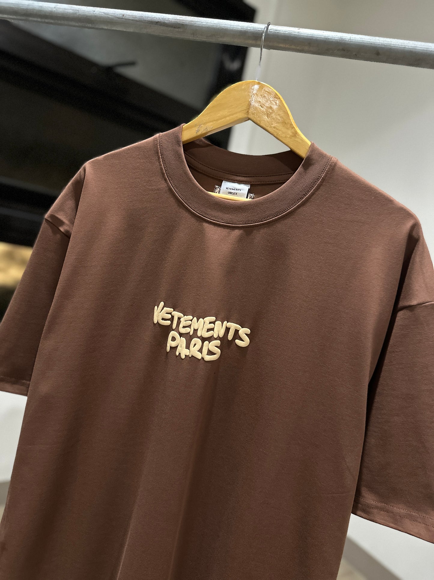 Vetements Paris Logo T-Shirt (Brown)