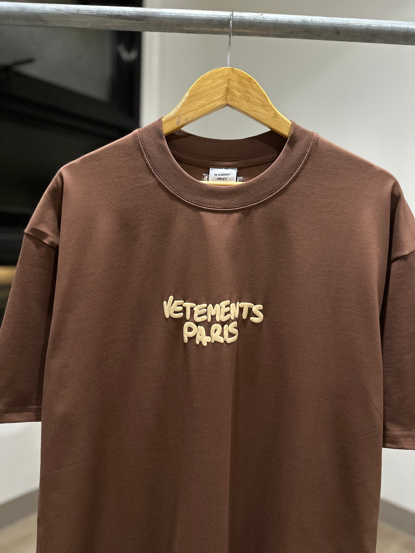 Vetements Paris Logo T-Shirt (Brown)