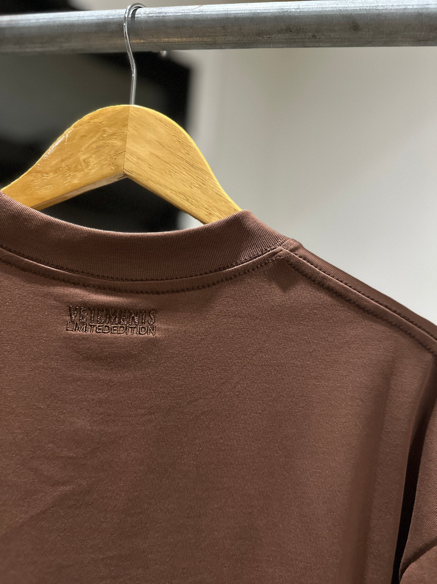 Vetements Paris Logo T-Shirt (Brown)