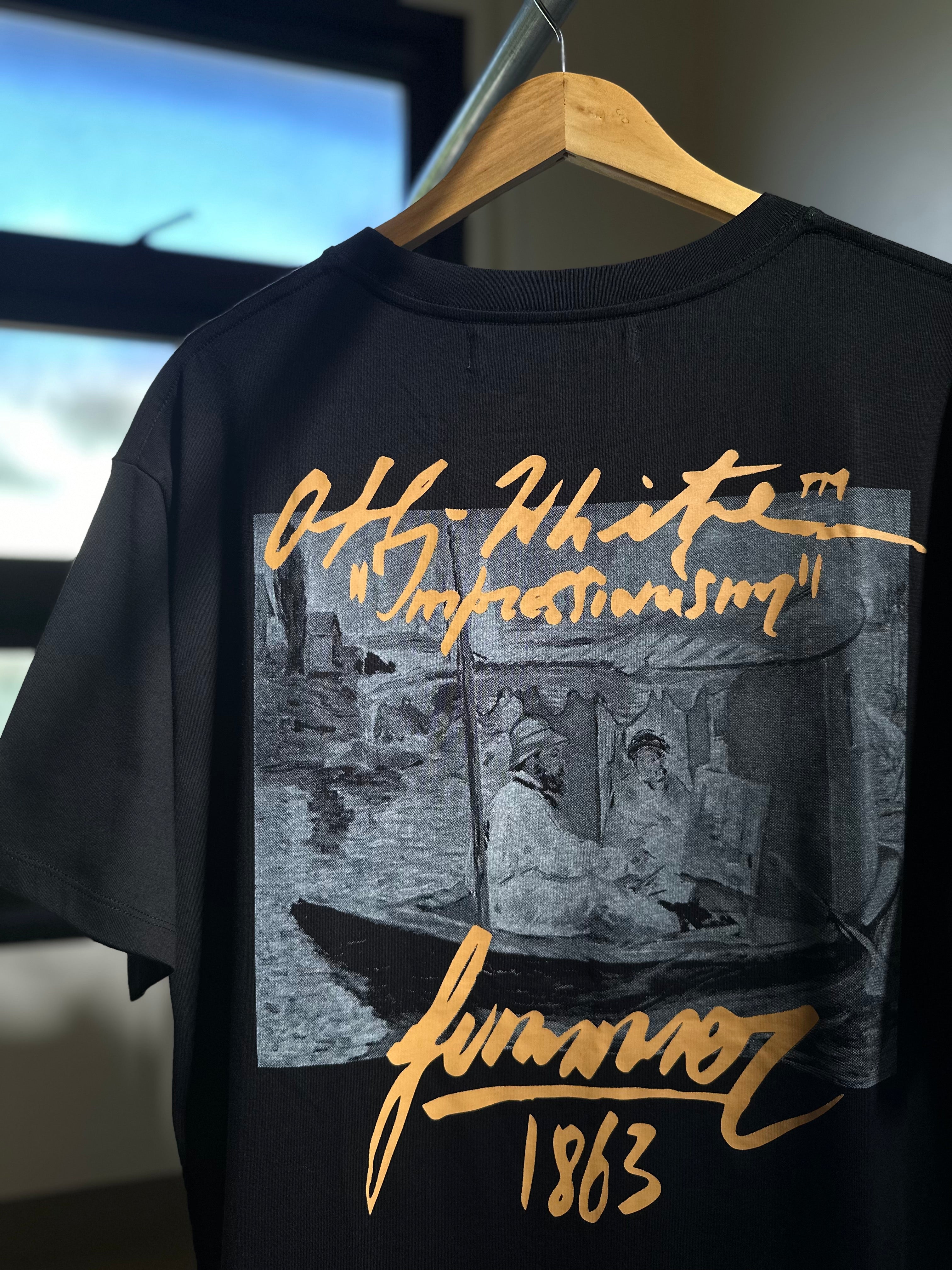 Off white impressionism tee black best sale