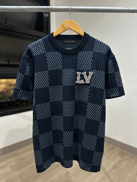 Louis Vuitton Damier Short-Sleeved Crewneck