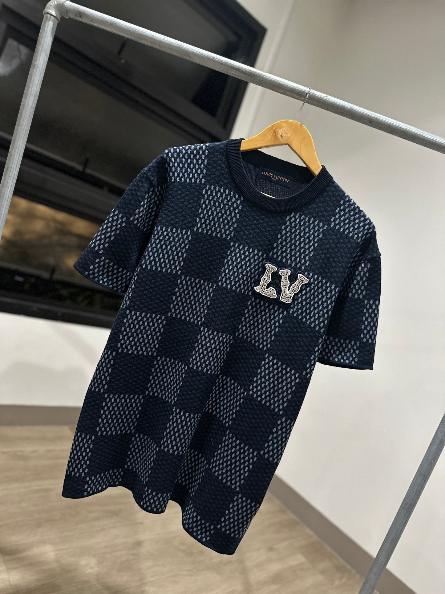 Louis Vuitton Damier Short-Sleeved Crewneck