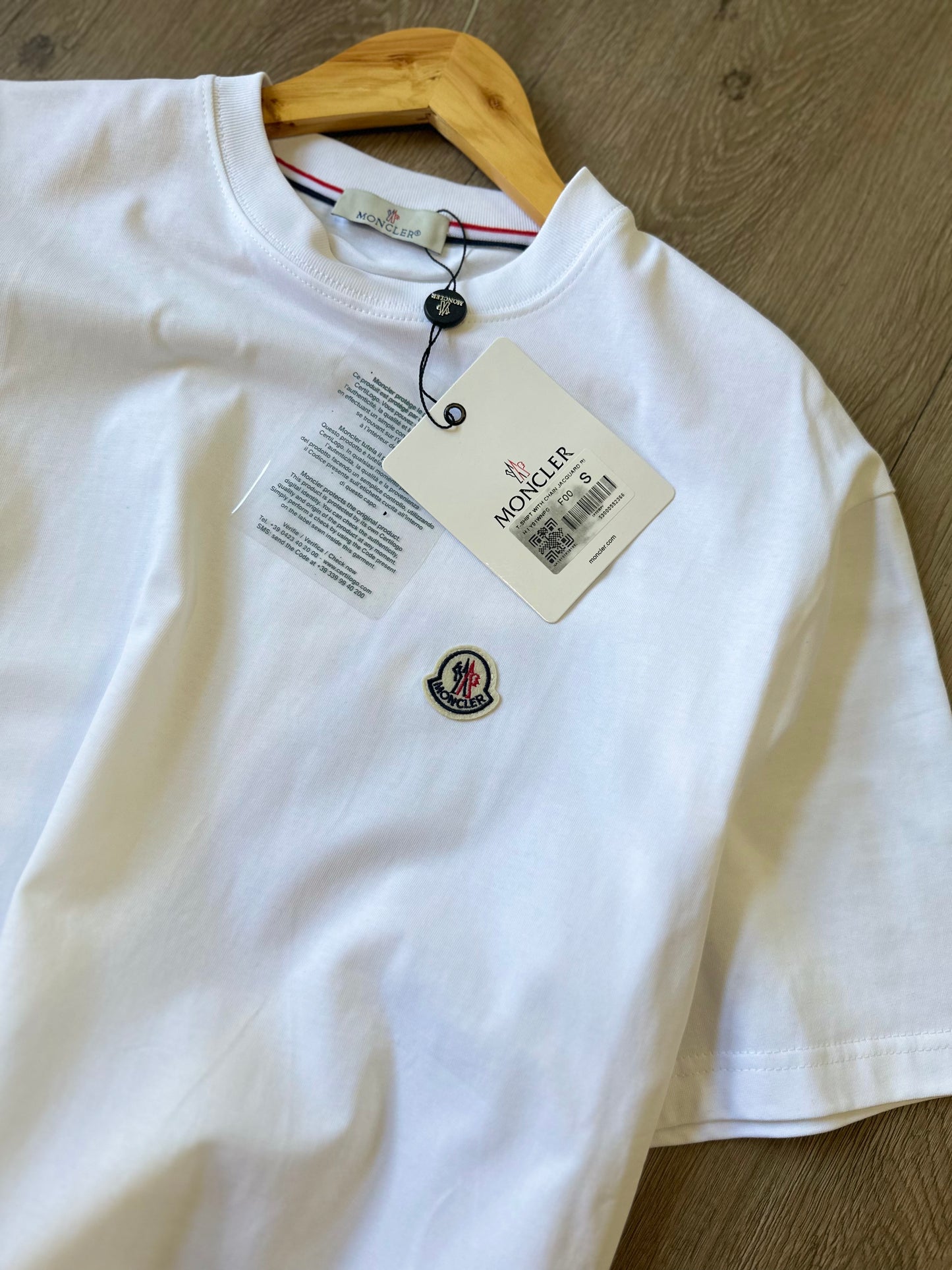 Moncler Patch Logo T-Shirt (White)