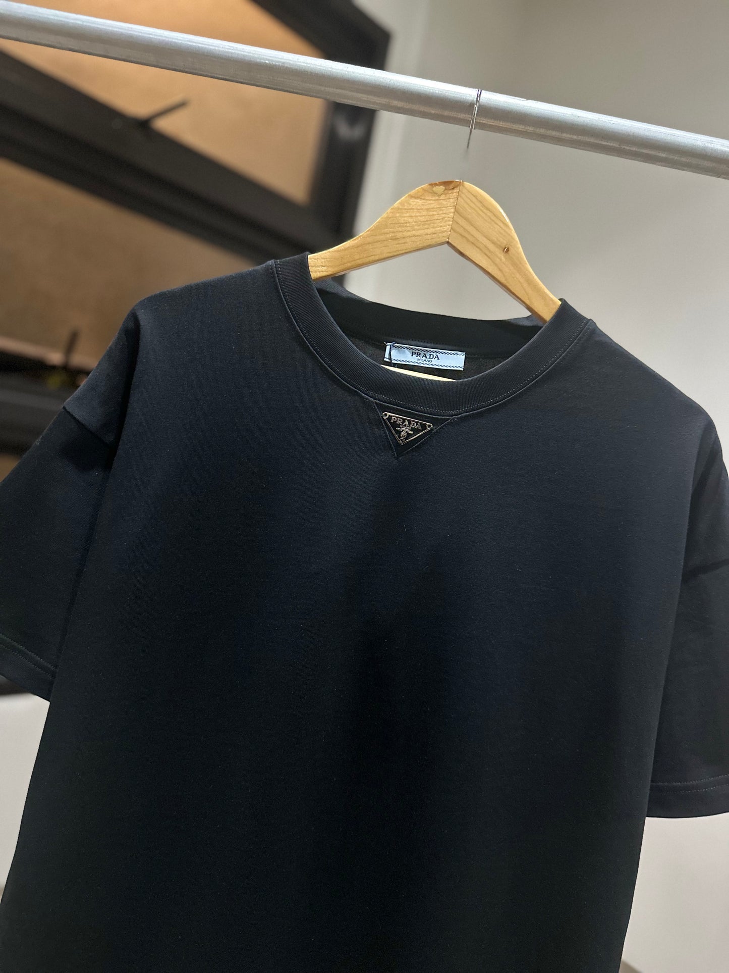 Prada Cotton T-Shirt (Black)