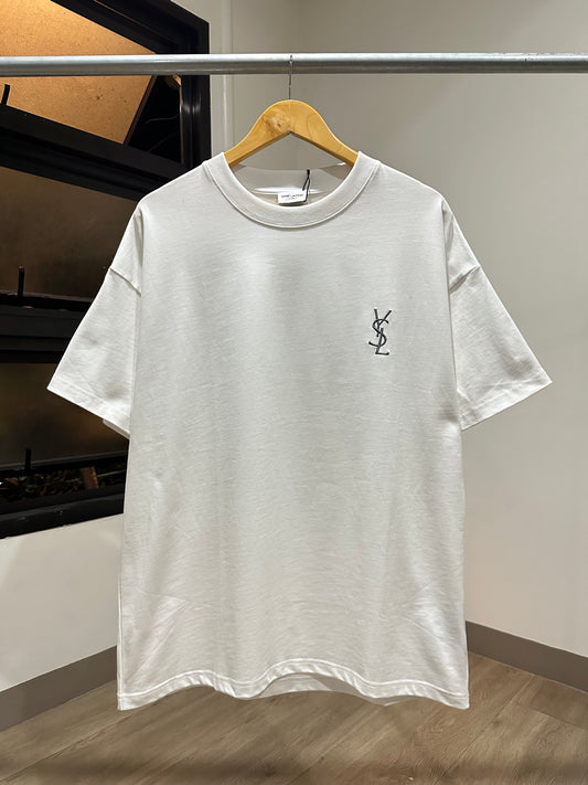 YSL Cotton T-Shirt (White)