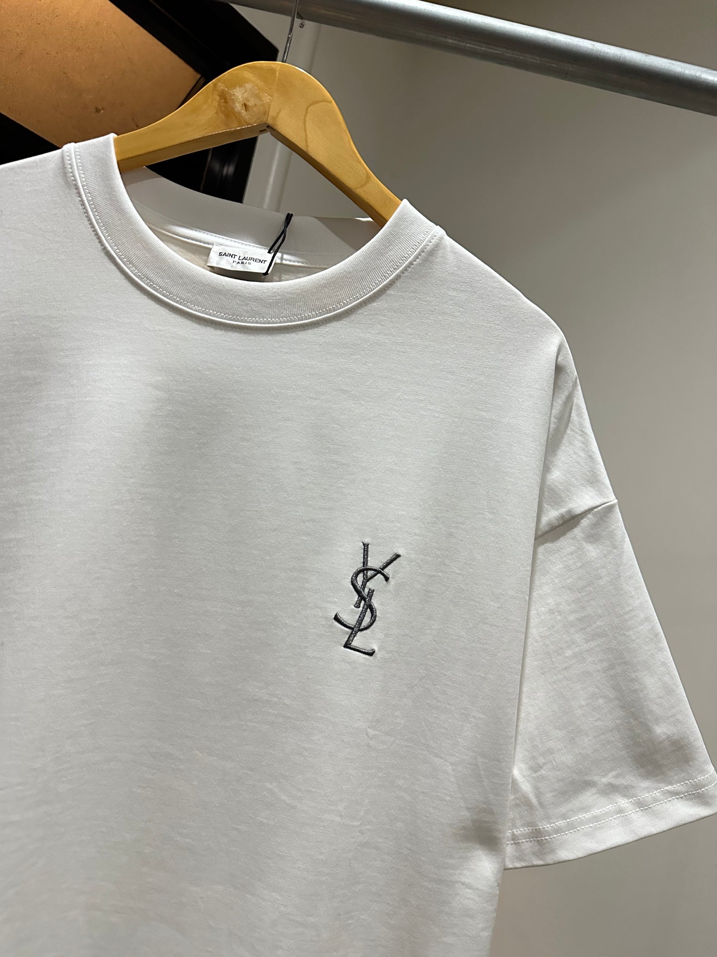 YSL Cotton T-Shirt (White)