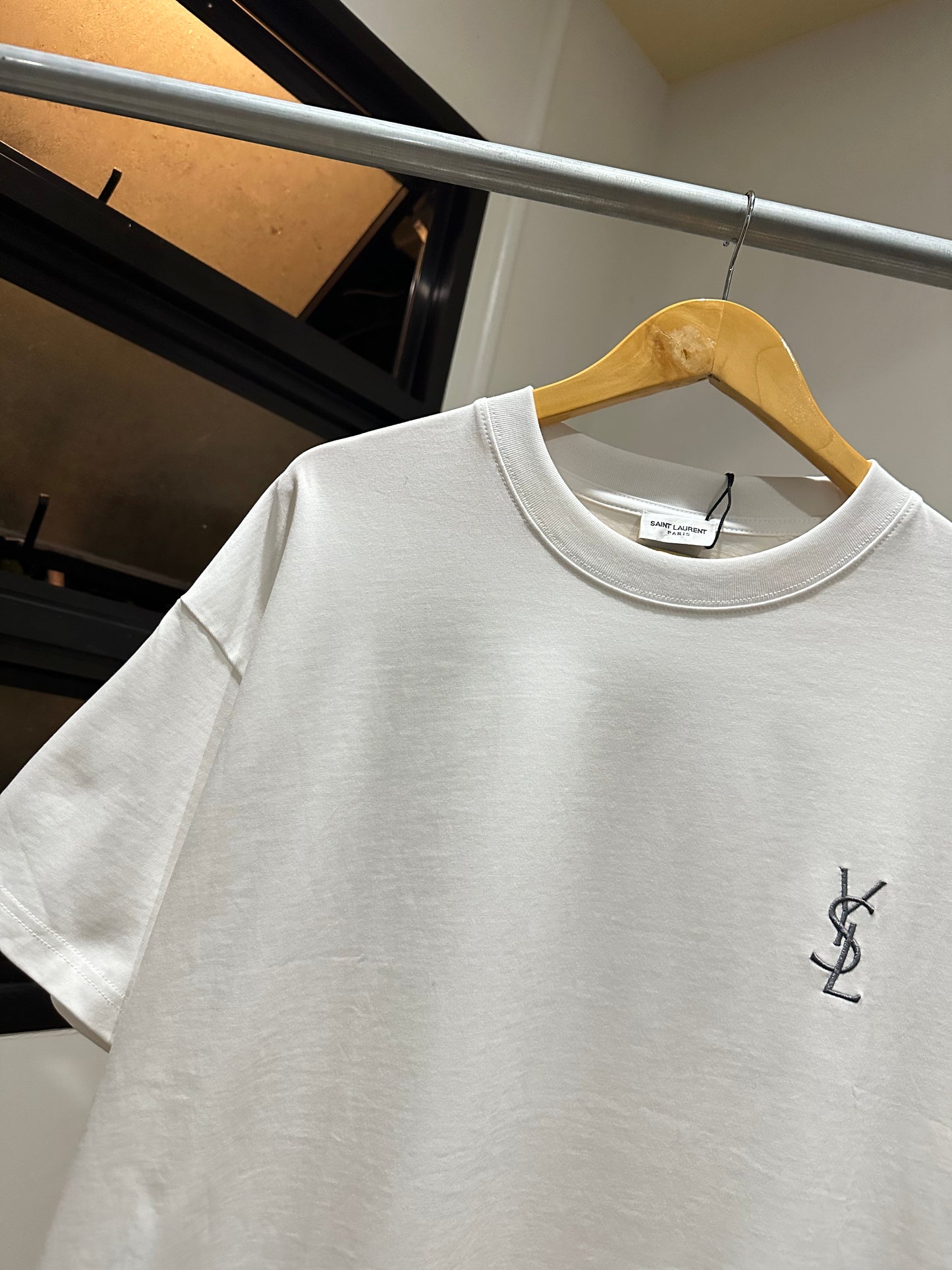 YSL Cotton T-Shirt (White)