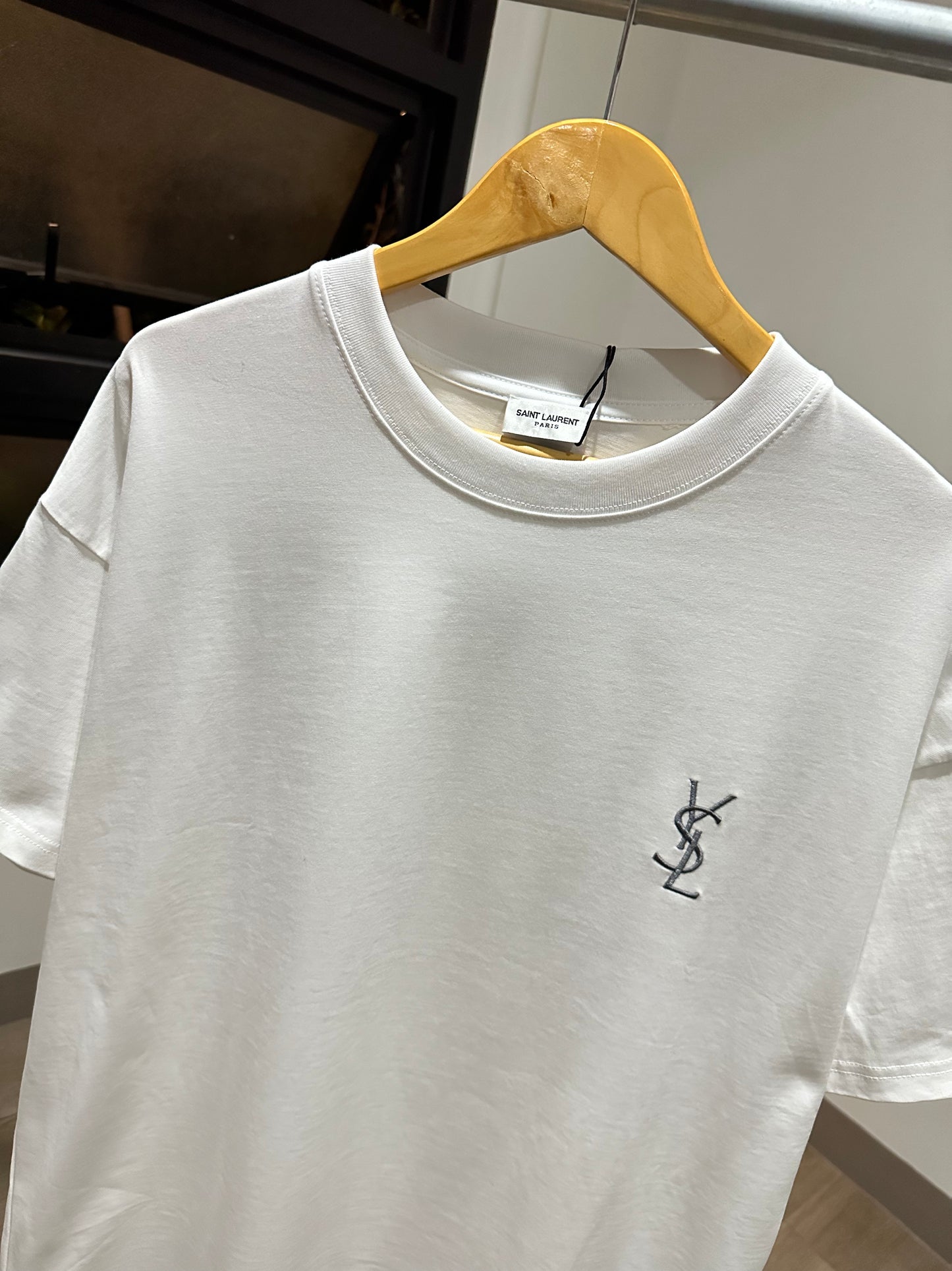 YSL Cotton T-Shirt (White)