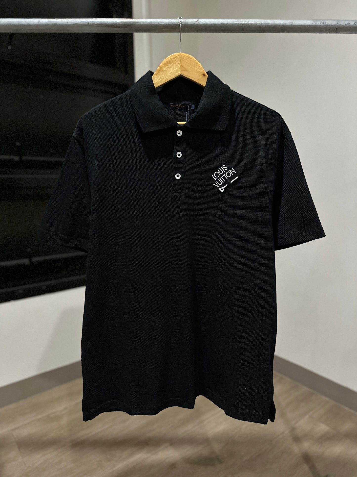 Louis Vuitton Signature Polo Shirt (Black)