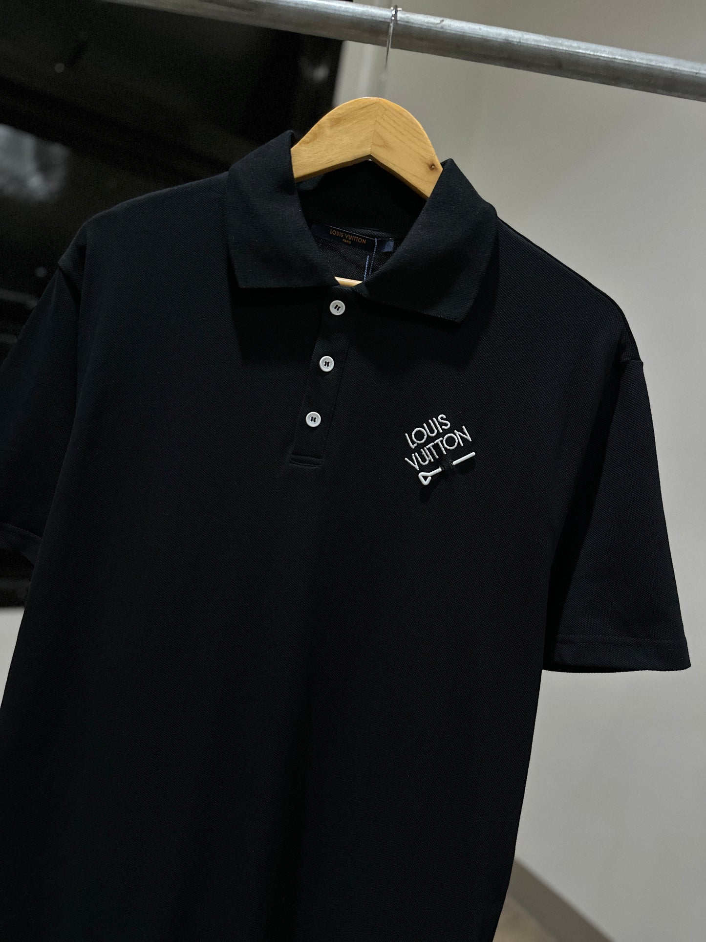 Louis Vuitton Signature Polo Shirt (Black)