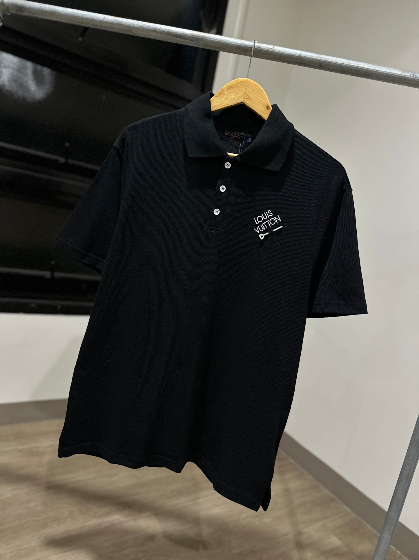 Louis Vuitton Signature Polo Shirt (Black)