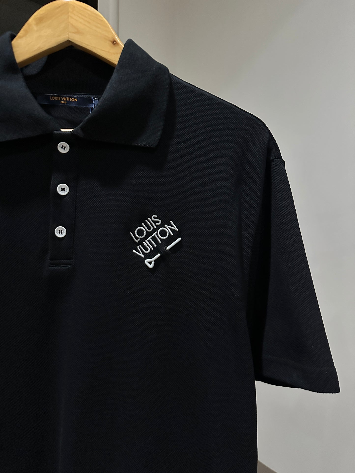 Louis Vuitton Signature Polo Shirt (Black)