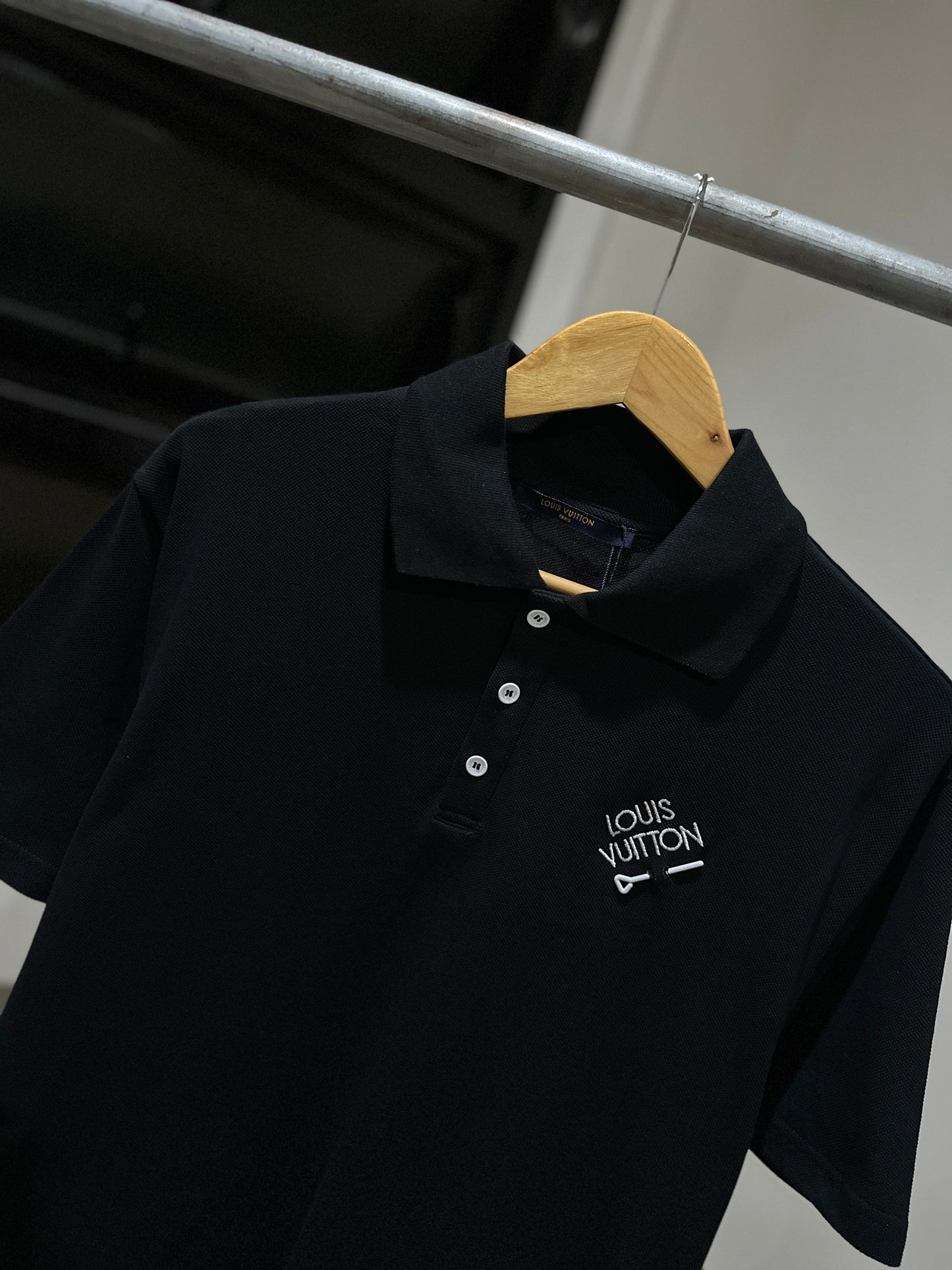 Louis Vuitton Signature Polo Shirt (Black)