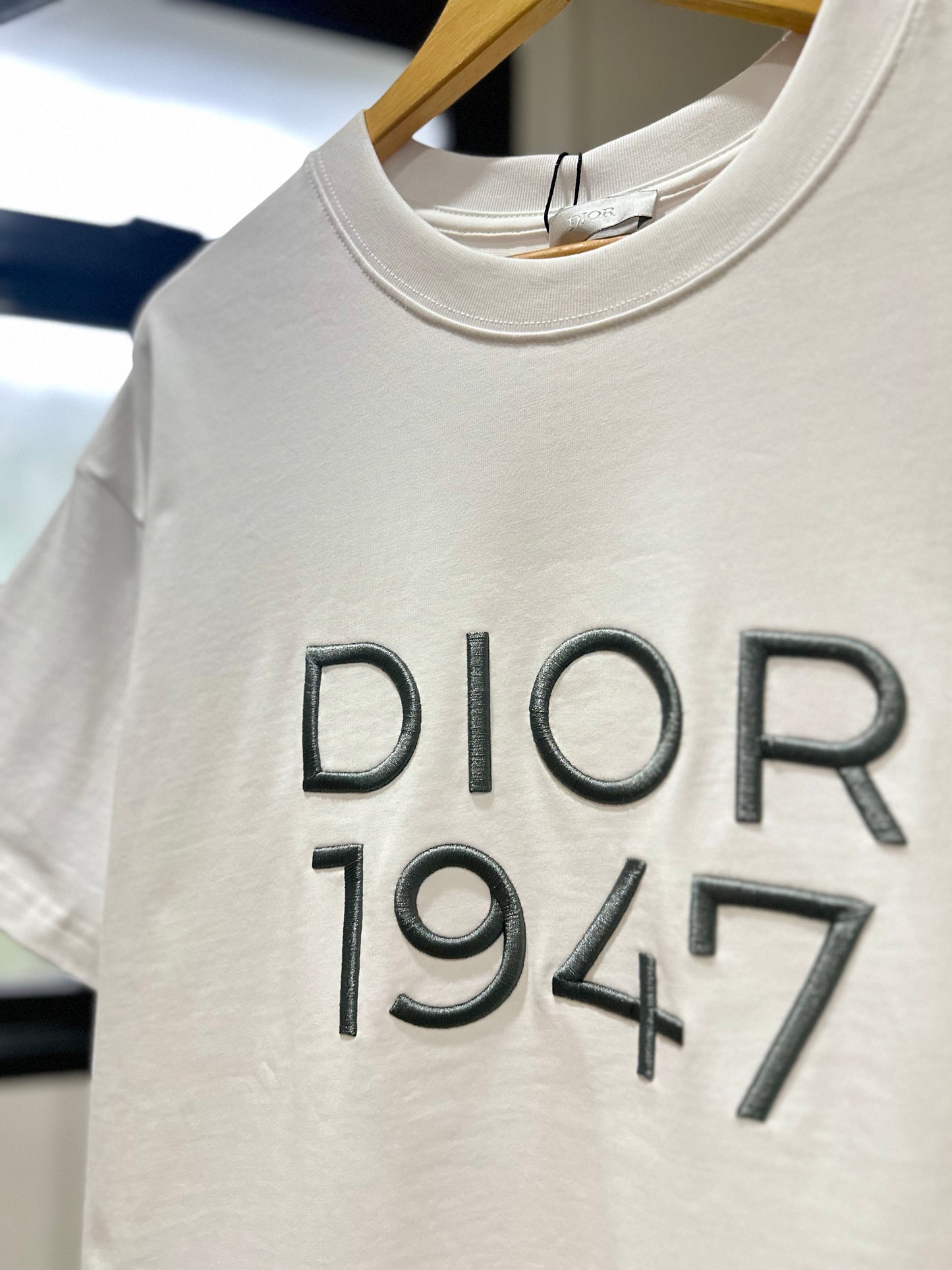 Dior 1947 White Cotton T-Shirt