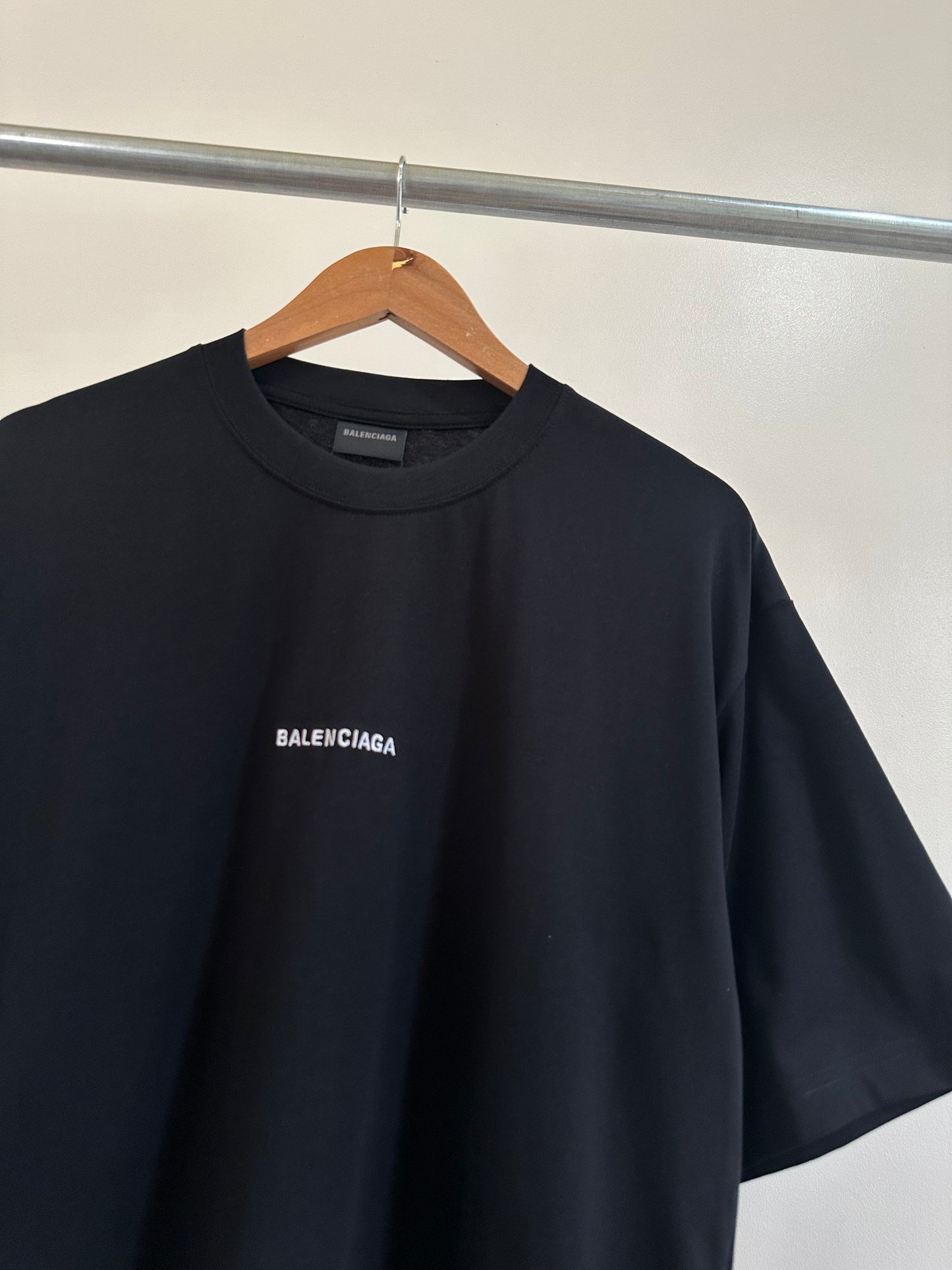 Balenciaga Mid Logo T-Shirt (Black)