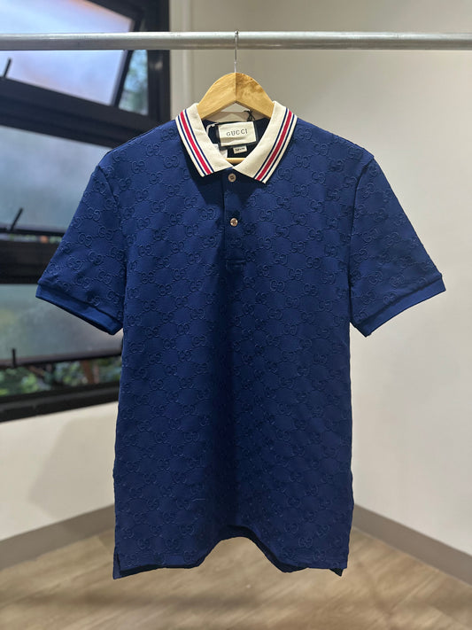 Gucci Stretch Polo Shirt (Blue)