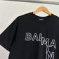 Balmain Stitched Logo T-Shirt (Black)