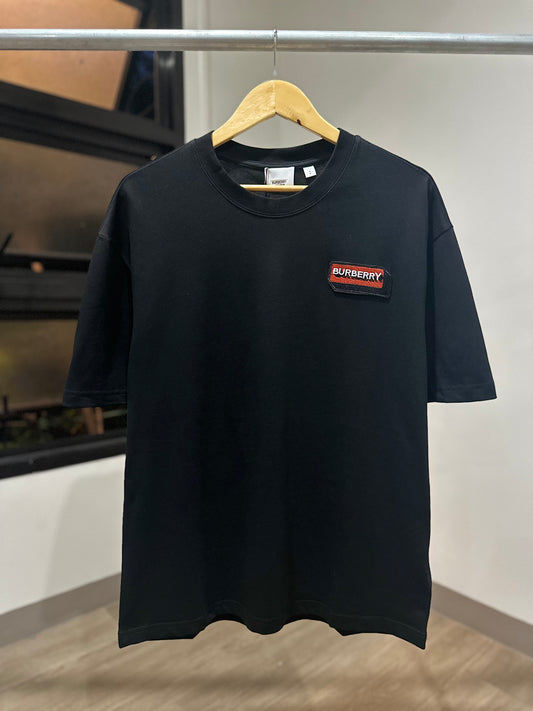 Burberry Motterson Patch Logo T-Shirt (Black)