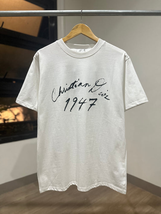 Christian Dior Handwritten Relaxed T-Shirt (White)