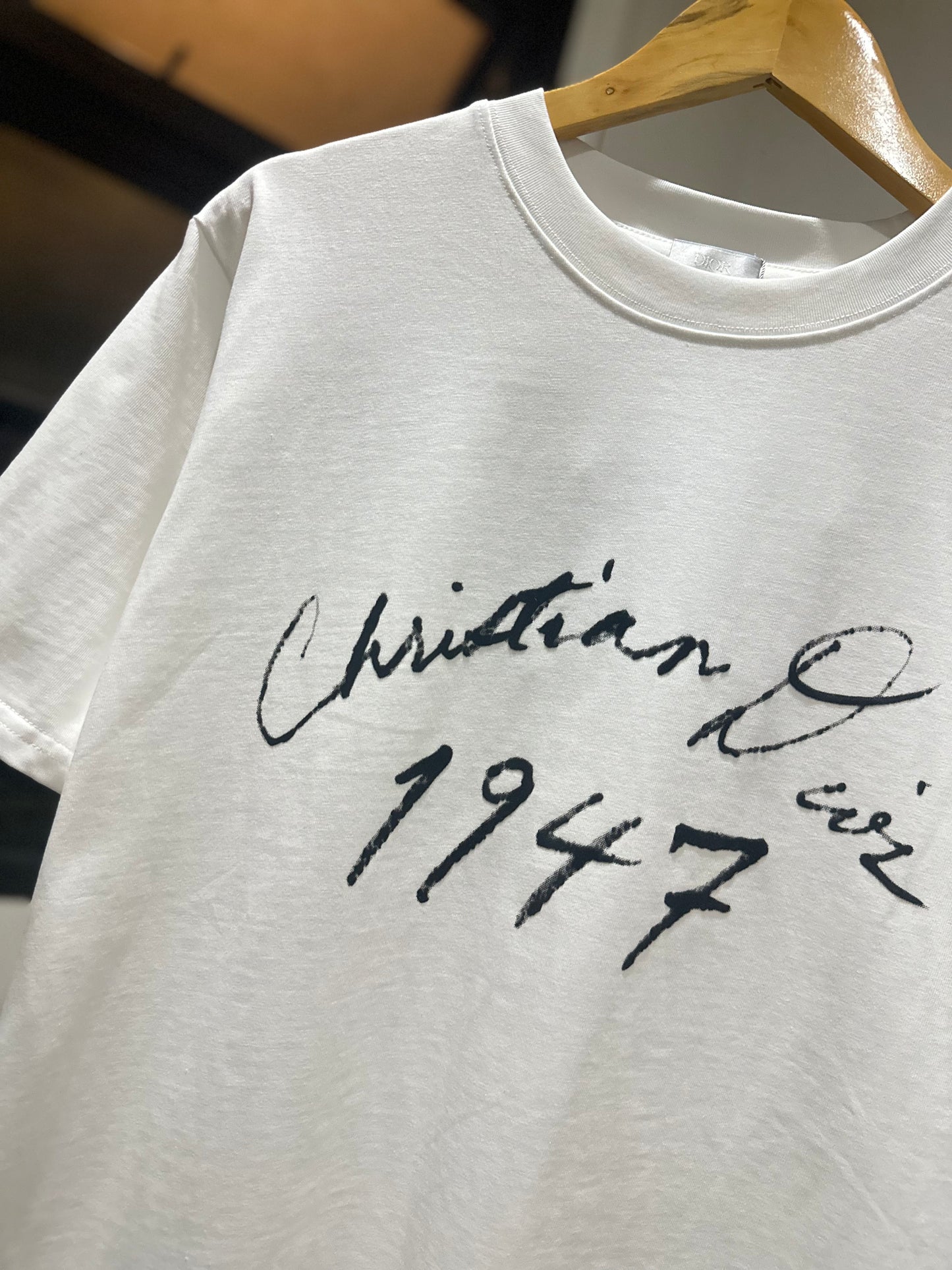 Christian Dior Handwritten Relaxed T-Shirt (White)