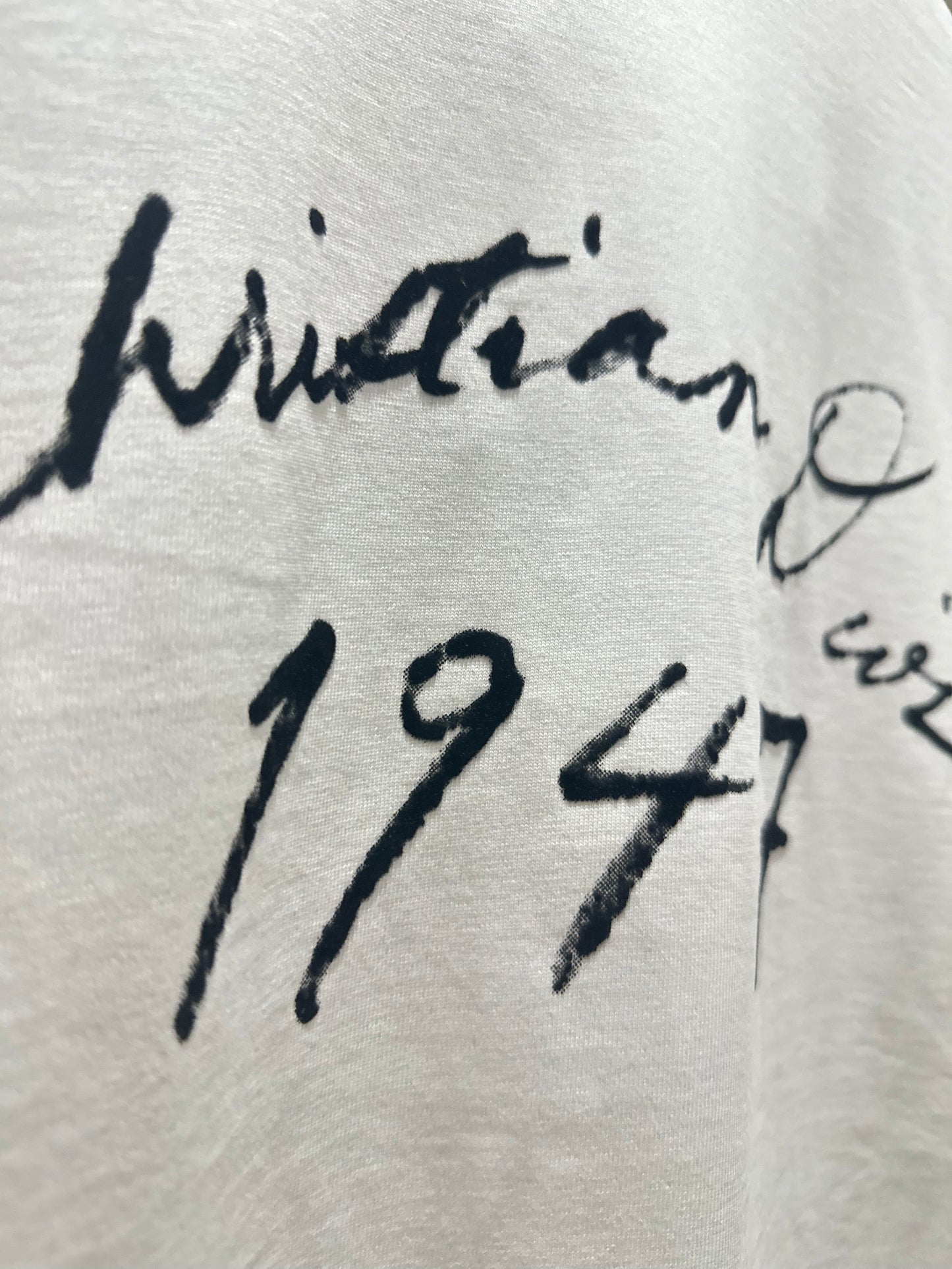 Christian Dior Handwritten Relaxed T-Shirt (White)