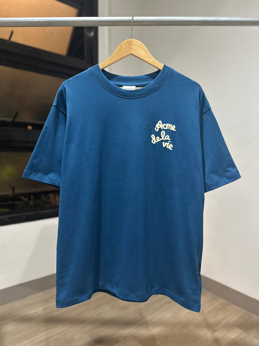 Acme De La Vie - Embossing Script Logo T-Shirt (Blue)