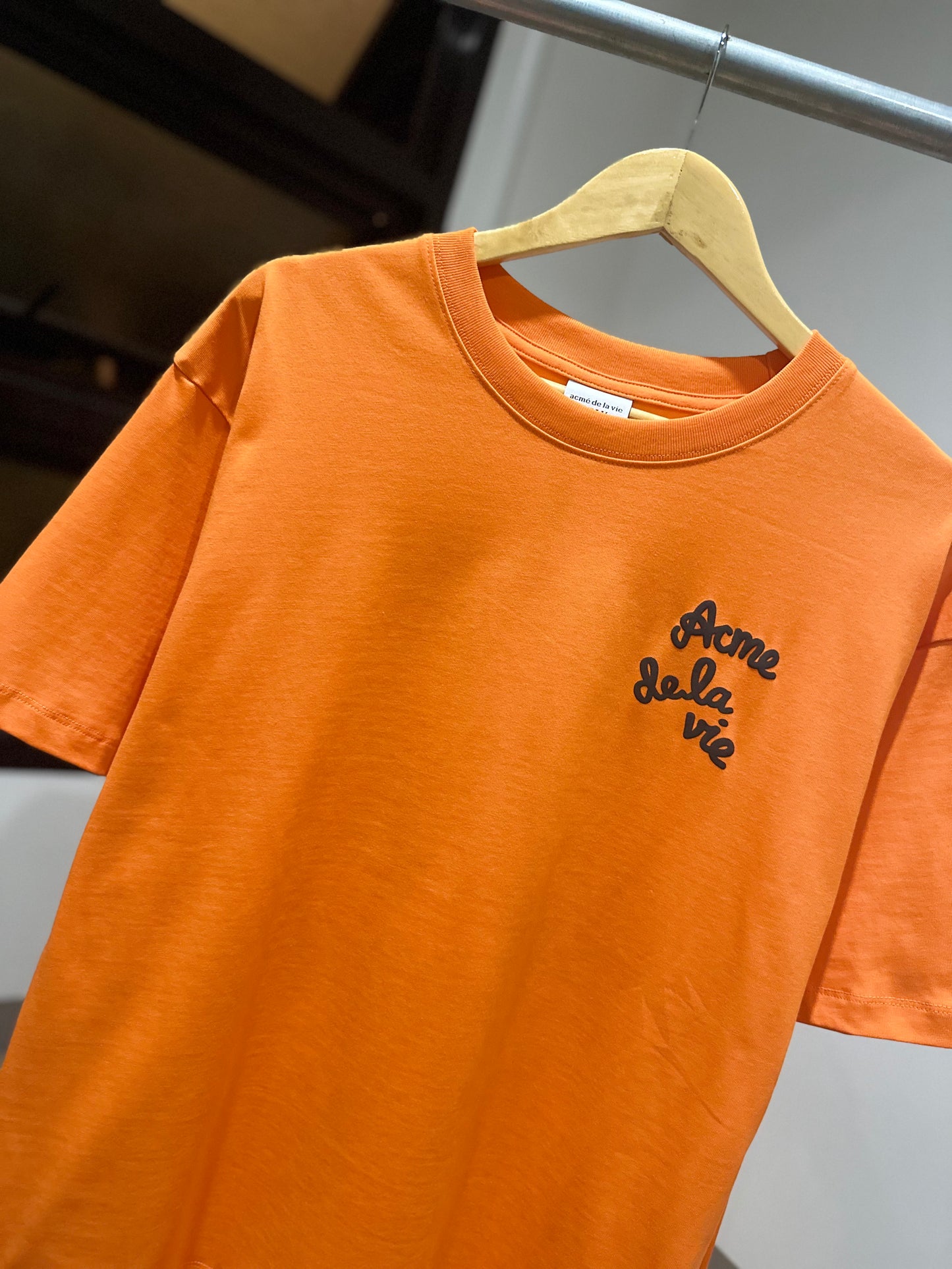 Acme De La Vie - Embossing Script Logo T-Shirt (Orange)