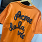 Acme De La Vie - Embossing Script Logo T-Shirt (Orange)