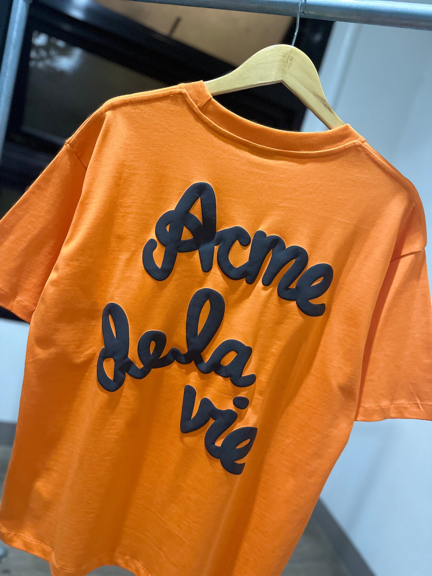 Acme De La Vie - Embossing Script Logo T-Shirt (Orange)