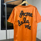 Acme De La Vie - Embossing Script Logo T-Shirt (Orange)