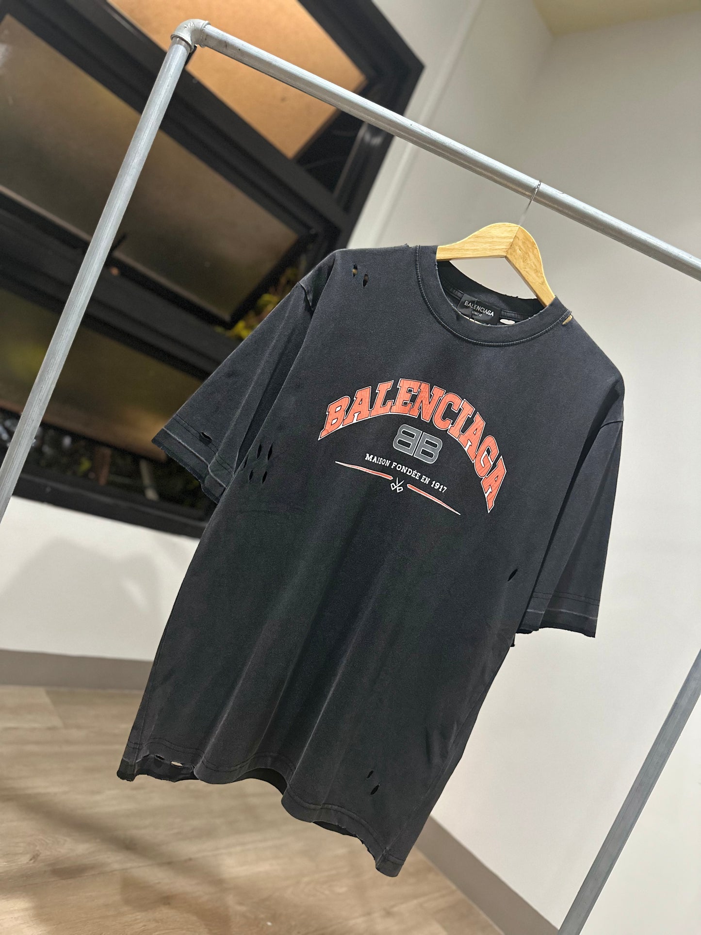 Balenciaga Maison T-Shirt (Acid/Distressed)