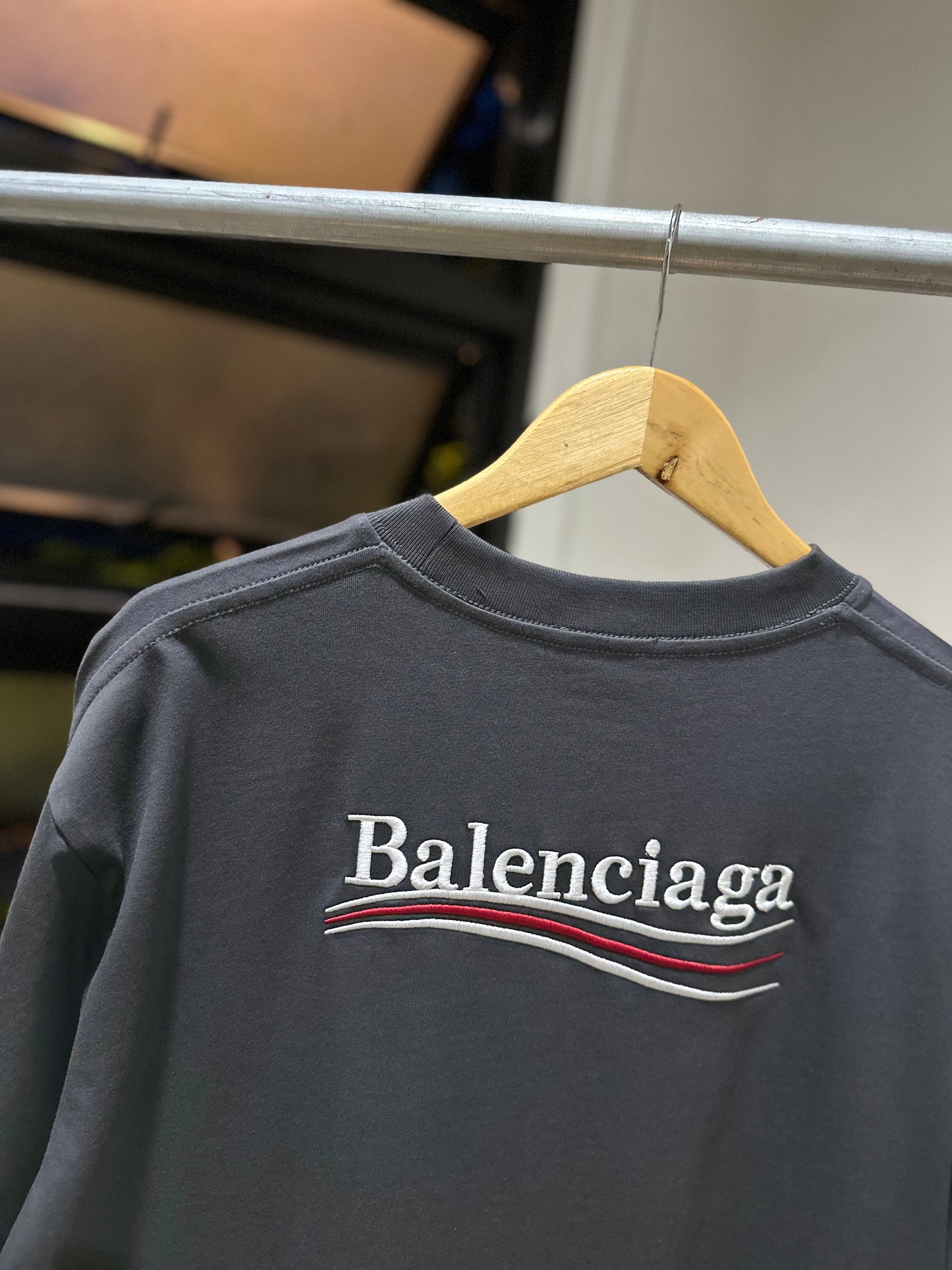 Balenciaga Political Campaign T-Shirt (Gray)