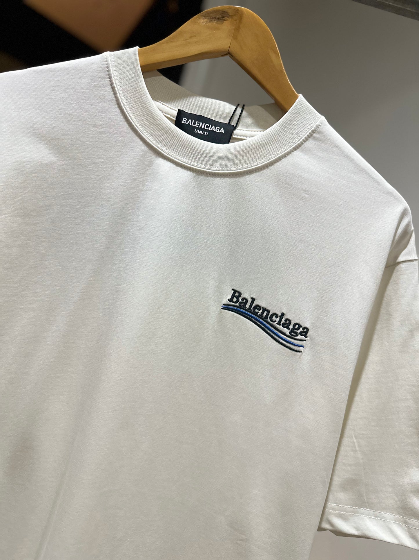 Balenciaga Political Campaign T-Shirt (Cement White)